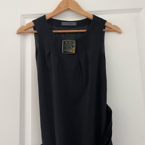 Etro Wool Velvet Belted Sheath Dress Enamel Detail - Picture 4 of 8